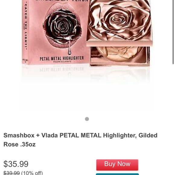 NWOT Limited Edition Smashbox & Vlada Rose Highlighter Gilded Rose - Picture 3 of 8